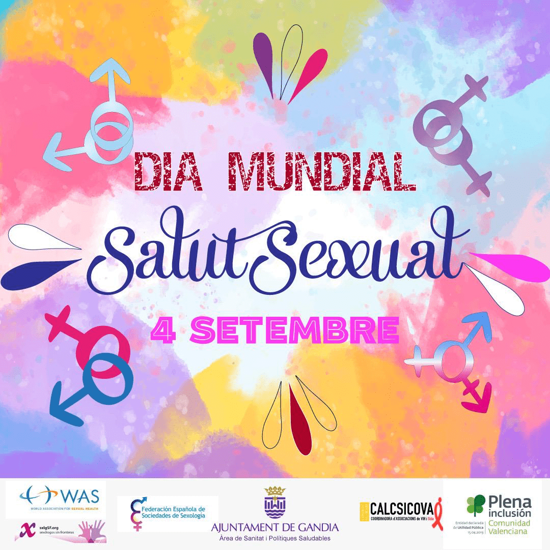 Cartel del Ayuntamiento de Gandía, con motovo del Día Mundial de la Salud Sexual 2025